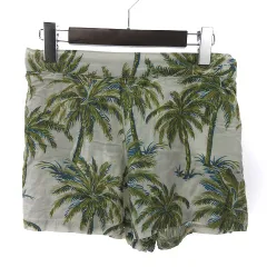 デニム&サプライ ラルフローレン DENIM & SUPPLY RALPH LAUREN ショートパンツ ストレッチ 薄手 総柄 白 ホワイト S ■GY14のサムネイル