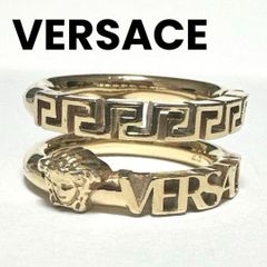新品正規品【VERSACE】 ビッグ リング☆グレカ 指輪 サイズ25 ゴールド 
