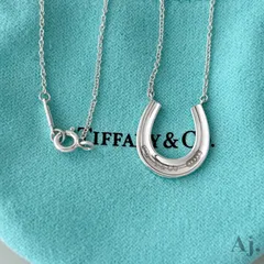 ティファニー 希少 ホースシュー ネックレス シルバー 蹄鉄 蹄 馬 VB15f