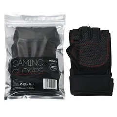 グローブ ゲーミング S&M サイズ Switch PS4 リングフィット 用 におすすめ リングコン ゲーマーズ 手首保護 赤ステッチ 手袋 滑り止め クッション ゲーム フィットネス リングフィットアドベンチャー 任天堂スイッチ プレステ4 プレステ5