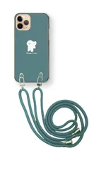 nubia S2 5G A504ZT ヌビア S2 スマホケース スマホショルダー かわいい ビションフリーゼ 白い犬 ワンポイント ストラップ 調節可能 152cm  カラー04