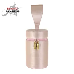 GUCCI グッチ バンブー ピンク ゴールド金具 サテン ハンドバッグ バニティバッグ レディース 501698【中古】