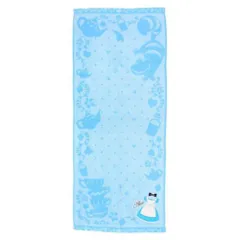 【メール便】ふしぎの国のアリス ディズニー キャラクター フェイスタオル ジャガードロングタオル ワンダーブルードレス