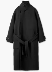 ルメール　lemaire 24aw/fw ラップコート　xxs ブラック LEMAIRE - 【残り一点】Wrap Coat | ACRMTSM ONLINE STORE