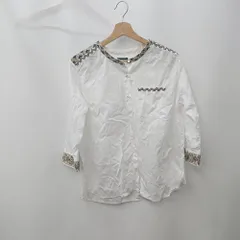 ◇ ⊂ SHIPS シップス スタンドカラー 長袖 長袖スタンドカラーシャツ サイズ ホワイト系 レディース E  【1506130002536】