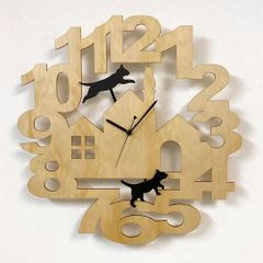 木製振り子時計 ねこ イシグロ/31262