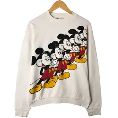 古着 90年代 Mickey MICKEY MOUSE ミッキーマウス キャラクタースウェットシャツ トレーナー メンズL相当 ヴィンテージ/eaa544650