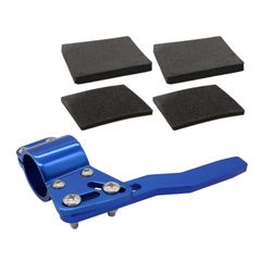 Funriche ウィンカー レバー ポジション アップ キット 汎用 ウィンカーレバー 延長 ステー 角度 調整 機能 18φ-28φmm対応(ブルー/青)