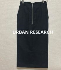 SENSE OF PLACE URBANRESEARCH サイドポケット ジップタイトスカート 黒