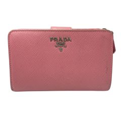 PRADA サフィアーノレザー 折り財布 ピンク