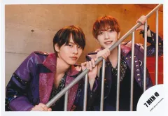 【中古】生写真(ジャニーズ) 7 MEN 侍/矢花黎・中村嶺亜/横型・上半身/7 MEN 侍 ISLAND TV プロフィール写真撮影オフショット 第1弾/公式生写真