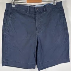 古着 ポロ・ラルフローレン POLO RALPH LAUREN ショートパンツ チノパン ポロチノ ワンポイントロゴ刺繍 w34  ネイビー メンズ