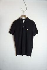 美品 定番 Brooks Brothers ブルックスブラザース SLIM FIT スリムフィット 鹿の子 ポロシャツ 刺繍 半袖 ブラック 黒 サイズM 727P★4