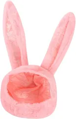TKY うさぎ型被り物 かぶりもの 帽子 仮面 お面 撮影 小道具 かわいい 着ぐるみ パーティー ハロウィン(ピンク)