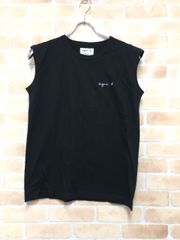 【中古】 タグ付 agnes b. アニエスベー ×ADAM ET ROPE ロゴノースリーブ 0886JF59 ブラック S 111425264のサムネイル