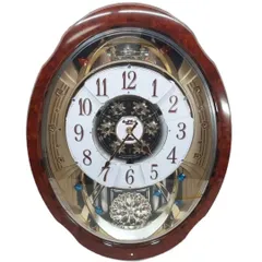 リズム時計　電波からくり時計 掛け時計 スモールワールドブルーム リズム時計 電波からくり時計 掛け時計 スモールワールドブルーム