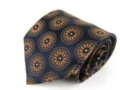 バナナリパブリック ブランドネクタイ 総柄 シルク USA製 メンズ ブラック Banana Republic 【中古】