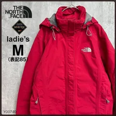 ノースフェイスゴアテックス長袖ナイロンジャケットフード付きM85レッド刺繍ロゴ