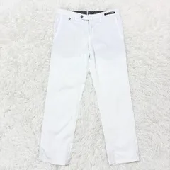 PT01×BEAMS F（ピーティーゼロウーノ×ビームスエフ）チノパン ストレッチ ホワイト コットン イタリア製 46サイズ ドット コラボ 白