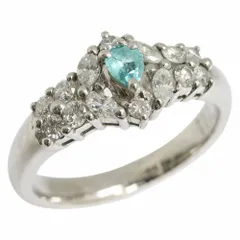 パライバトルマリン ダイヤモンド リング 0.11ct 0.44ct