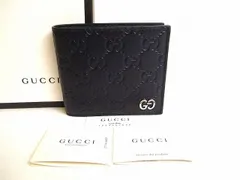 グッチ GUCCI GG メタル シマ シグネチャー レザー コインウォレット 2つ折り 財布 コンパクト財布 メンズ レディース 【新古品】