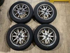 【2302053】新品タイヤ 14インチ 4.5J +45 PCD100 4H + GOODYEAR EG01 155/65R14 2022年 軽自動車 ワゴンR パレット ルークス モコ N-BOX 等
