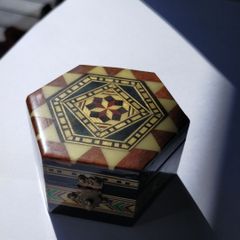 スペイン　タラセア　寄木細工 ジュエリーボックス 小物入れ 伝統工芸品
