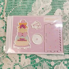 フクヤ くじ 推し活アクリルステージ マカロンケーキ fukuya パープル
