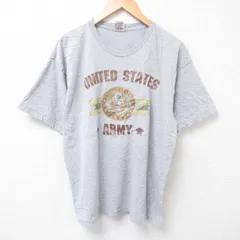 L/古着 半袖 ビンテージ Tシャツ メンズ 00s ミリタリー USアーミー クルーネック グレー 霜降り 25jul16 中古