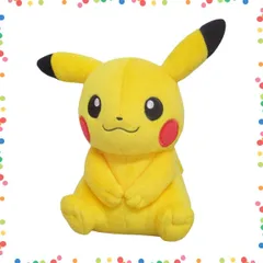 【在庫処分】PP165 ポケモン ぬいぐるみ W17×D12×H19cm (S) ピカチュウ(メスのすがた) COLLECTION STAR ALL ポケットモンスター 三英貿易