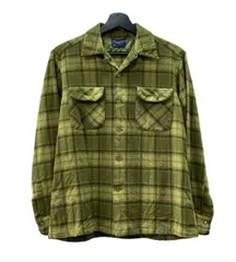 80s ペンドルトン PENDLETON ウール シャツ 開襟 オープンカラー PENDLETON ペンドルトン ウォッシャブルウールオープンカラー