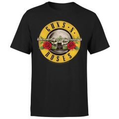 Guns N Roses Bullet メンズ Tシャツ -ブラック