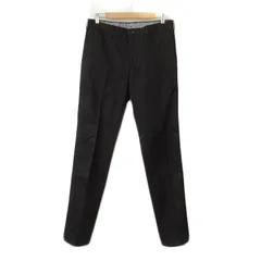 コムサメン COMME CA MEN パンツ センタープレス シンチバック ツイル  黒 ブラックのサムネイル