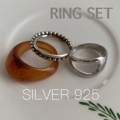 リング シルバー レディース  3個 セット 新品未使用  匿名配送  アクセサリー おしゃれ 人気 おすすめ かっこいい カジュアル シルバーリング レディースリング シルバー925リング 指輪レディース