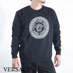 【極希少】VERSACEヴェルサーチ20AWメデューサ総柄スウェット　Mサイズ 極希少】VERSACE ヴェルサーチェ スウェット ロゴプリント