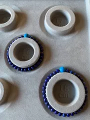 青系のペアのブレスレット