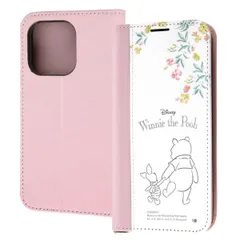 iPhone 14 Pro/ 『ディズニーキャラクター』/耐衝撃 手帳型レザーケース Noble / プーとピグレット_ノート風