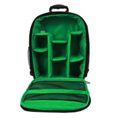 ☆ グリーン ☆ カメラバッグ カメラバッグ リュック ディバック ディバッグ 収納バッグ バックパック 三脚収納 写真撮影 一眼レフ 多機能 防水 カメラリュック ビデオカメラ 持ち運び 男女兼用 おしゃれ コンパクト シンプル 無地 登山 アウトドアのサムネイル
