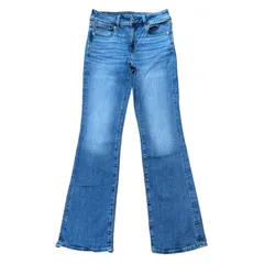 AMERICAN EAGLE KICK BOOT ストレッチ ブーツカットデニム ブルー サイズ6R レディースL アメリカンイーグル