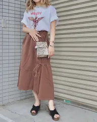 Aperture Sweat Skirt（brown）のサムネイル