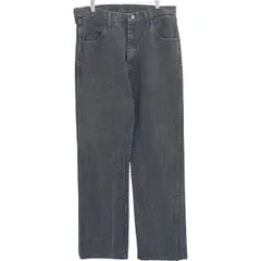 古着 ラスラー RUSTLER ブラックデニム ストレートデニムパンツ メンズw34相当/eaa419886