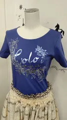 マウナロア　Tシャツ　モアニケアラ　ブルーパープル　フラダンス 　 Alohamerry