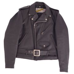 希少70s Schott ショット牛タグ後期 perfect ライダース8円盤型 - メルカリ