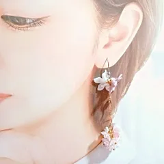 Flowerモチーフ 揺れる 満開 Long　Pierce/earrings