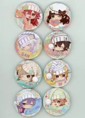 【中古】バッジ・ピンズ(キャラクター) [単品] 集合 描きおろしちびキャラ缶バッジ8個セット 「PS Vitaソフト Code：Realize ～祝福の未来～ ステラセット」 同梱特典