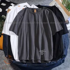 Tシャツ メンズ 半袖Tシャツ ゆったり サマーTシャツ 白 クルーネック カットソー 半袖 夏Tシャツ ゆったりTシャツ 黒 お洒落 着まわし