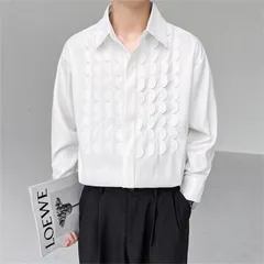 メンズ 長袖シャツ トップス ワイシャツ カラーシャツ おしゃれ カジュアルシャツ 白シャツ ビジネスyemi887