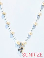 K18WG TASAKI タサキ フラワーペンダントトップ パールネックレス【S285】