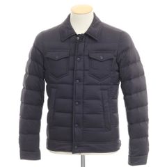 【中古】ヘルノ Herno ストレッチナイロン ダウンジャケット ダークネイビー【サイズ42】【メンズ】