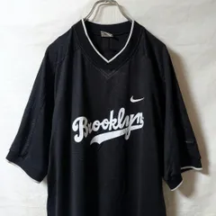 ☆NIKE×刺繍ビッグロゴ】M 背面ロゴ ゲームシャツ 黒系 サッカー 古着